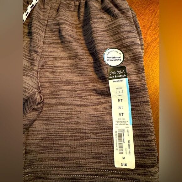 Baby Boys Pull on Shorts - NWT - Dark Gray - Size 5T - Picture 3 of 4